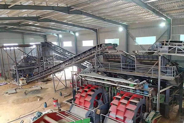 山東臨沂時(shí)產(chǎn)150噸制砂生產(chǎn)線